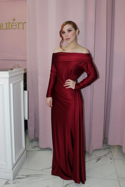 VESTIDO CARMINA TINTO