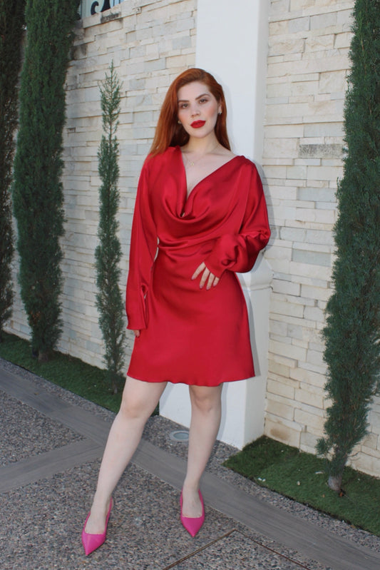 VESTIDO ANGELA SATIN