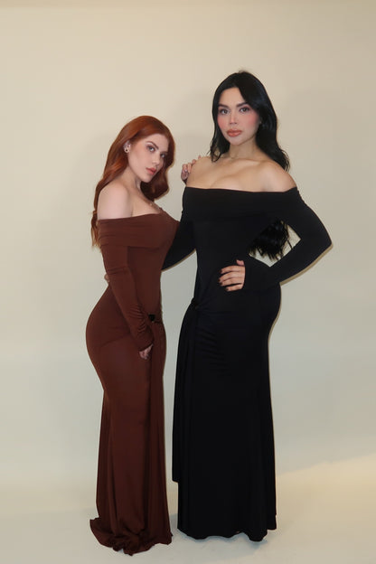 VESTIDO CATALINA CAFÉ