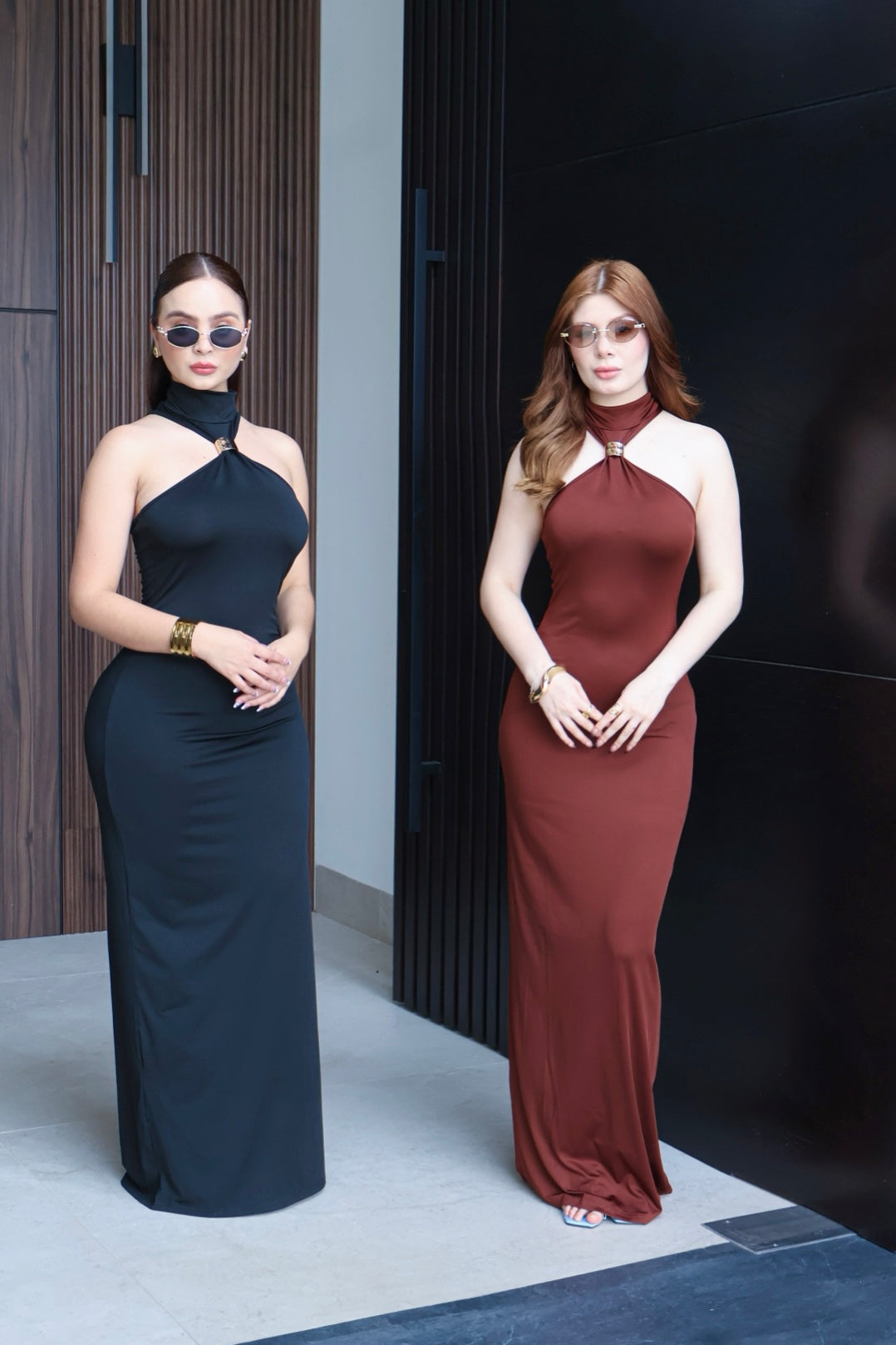 VESTIDO MAXI BRIELLE CAFÉ