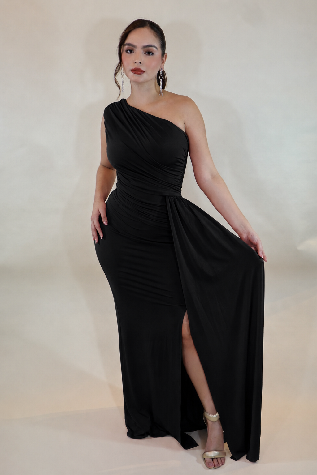 VESTIDO EVRA MAXI NEGRO