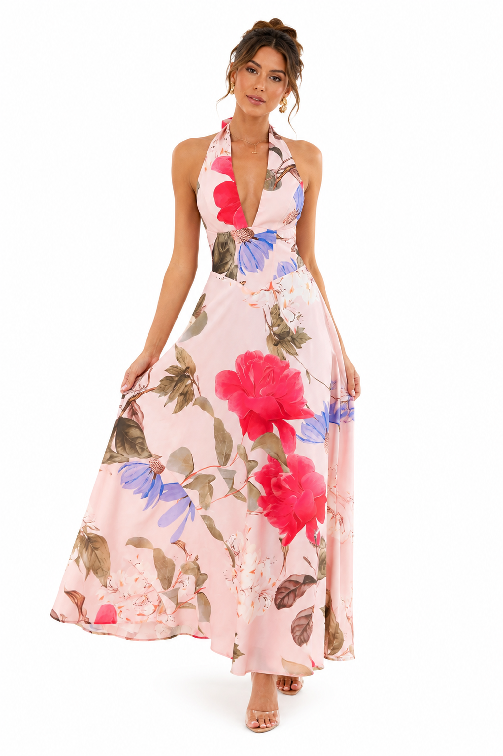 VESTIDO CAELISSE FLORAL MAXI