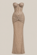 VESTIDO DONATELLA DORADO MAXI