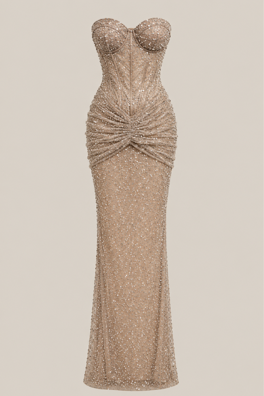 VESTIDO DONATELLA DORADO MAXI