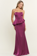 VESTIDOS ESTELLE MAXI PLUM