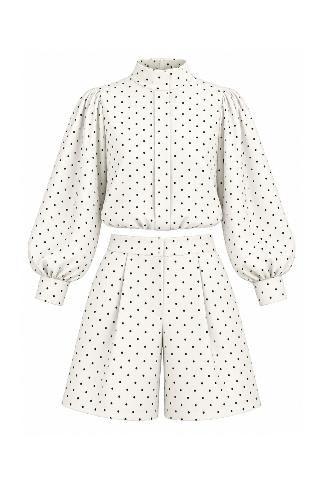 SET POLKA DOT VALENTINA IVORY