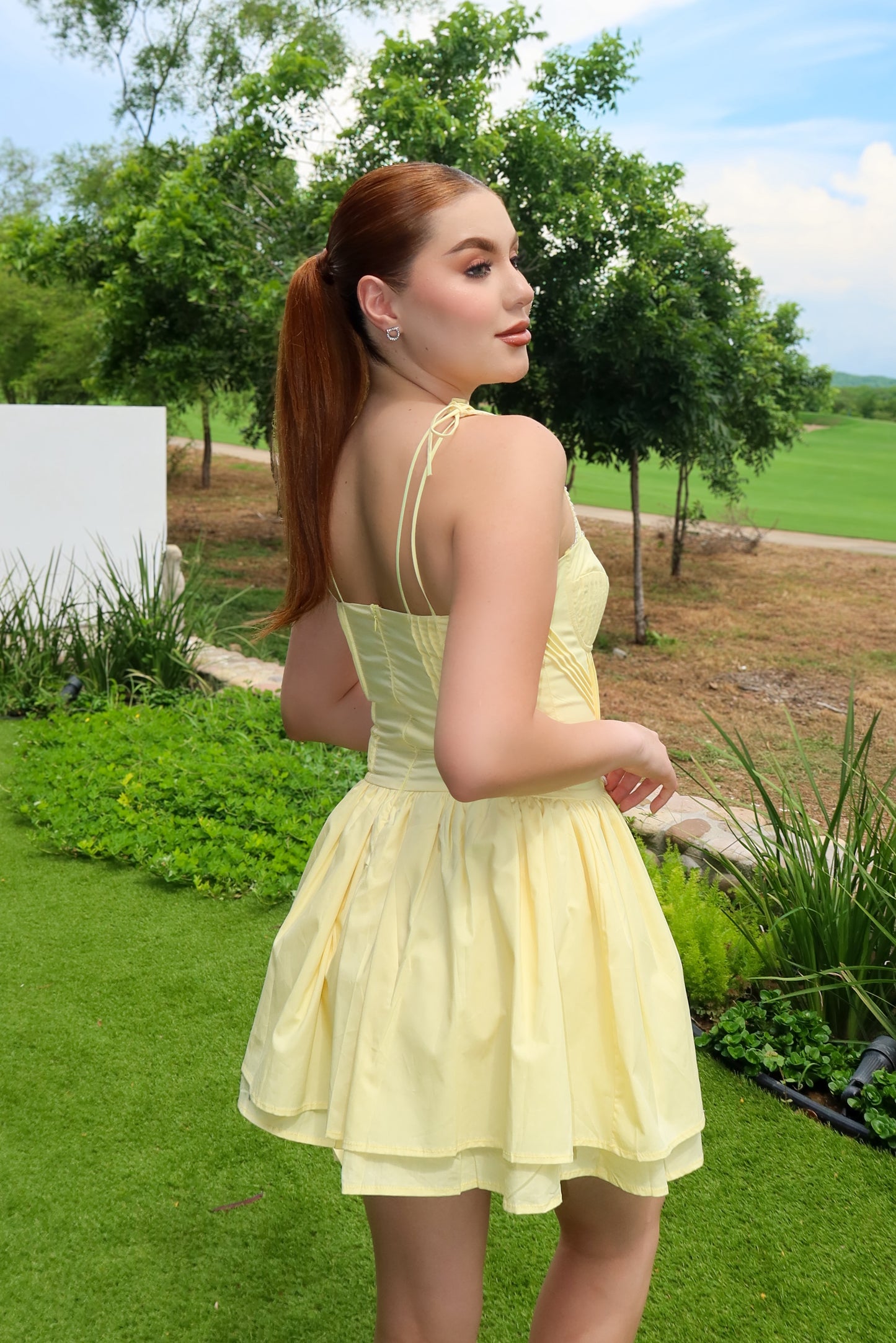 VESTIDO EMILY CORSET AMARILLO