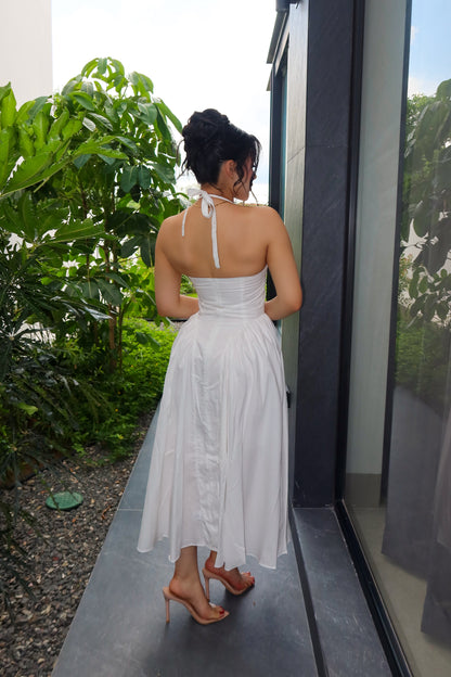 VESTIDO MIDI VICTORIA BLANCO