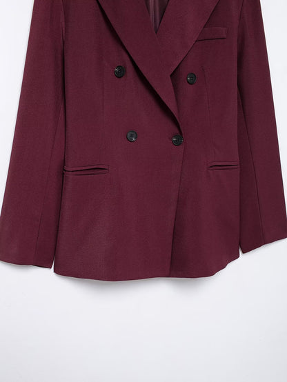 CONJUNTO BLAZER+PANTALON DE VESTIR GUINDA