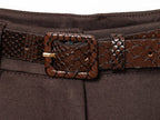 SHORT CAFÉ CHOCOLATE CON CINTO