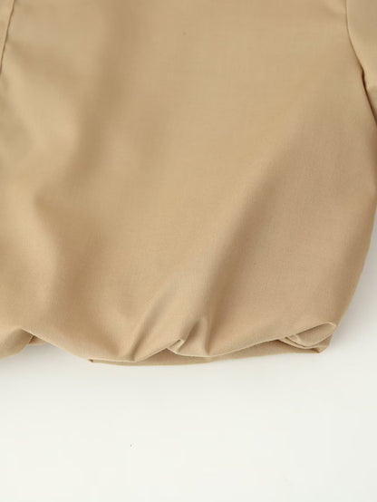 CONJUNTO MILA CAFÉ BLUSA + FALDA