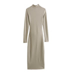 VESTIDO  LARGO NUDE