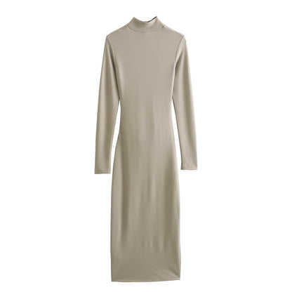 VESTIDO  LARGO NUDE
