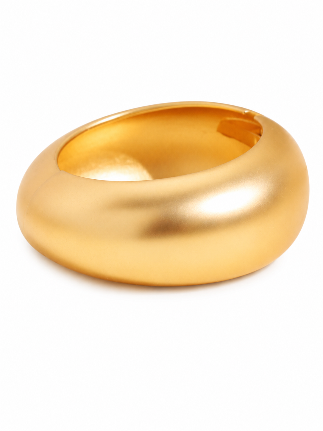 PULSERA ROUND DORADO MATE
