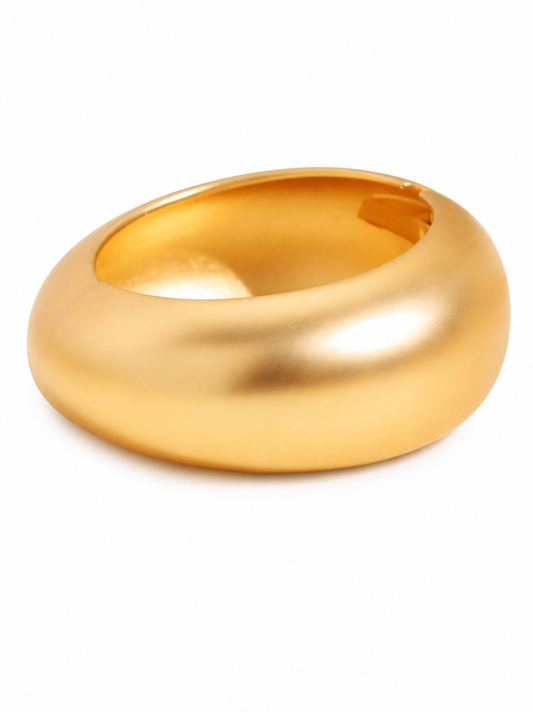 PULSERA ROUND DORADO MATE