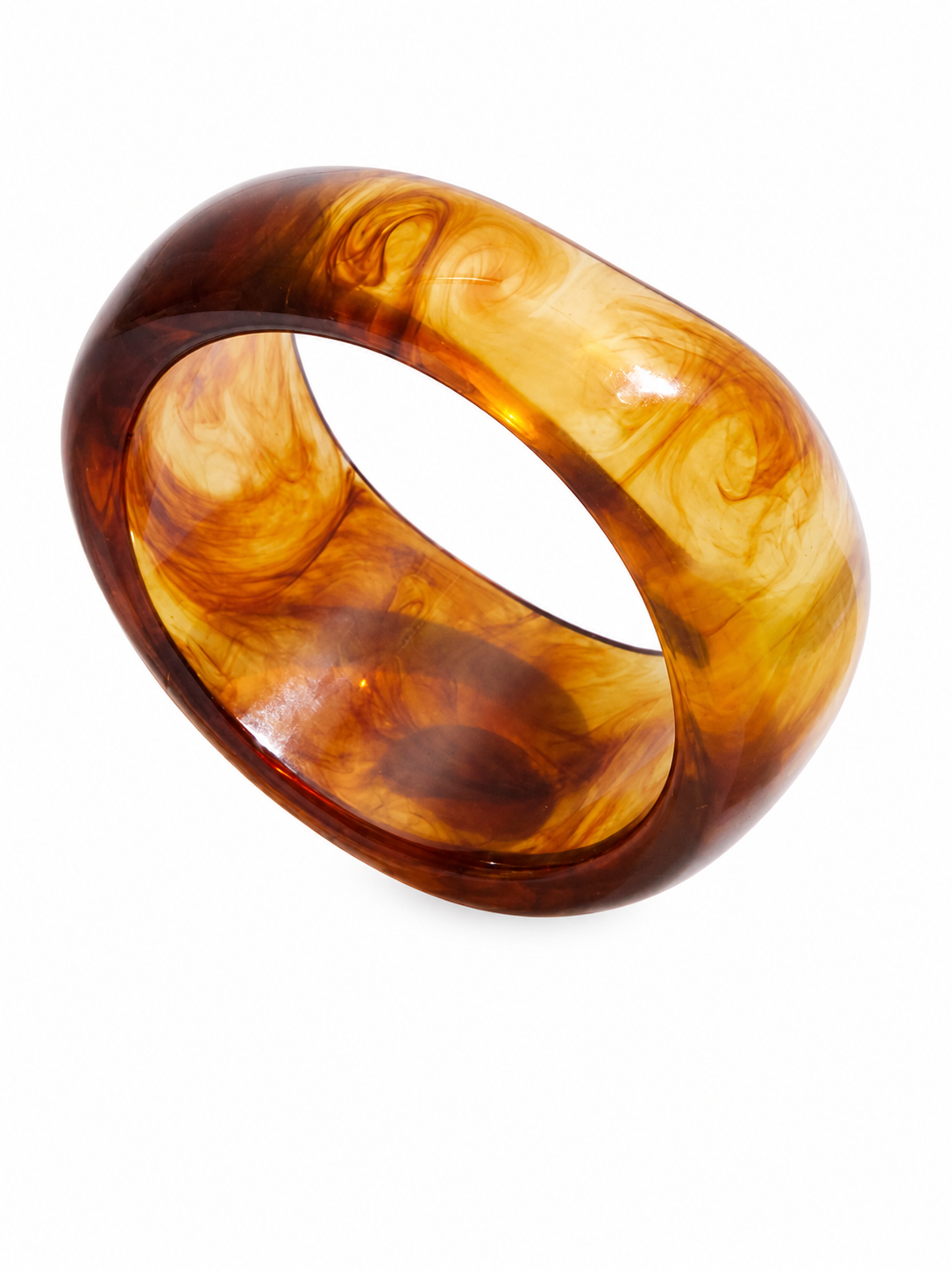 PULSERA ROUND HONEY MARBLE