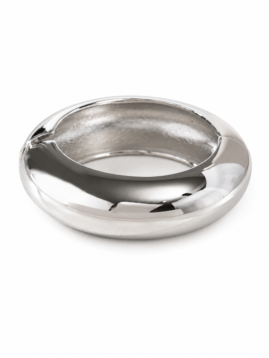 PULSERA ROUND PLATEADA