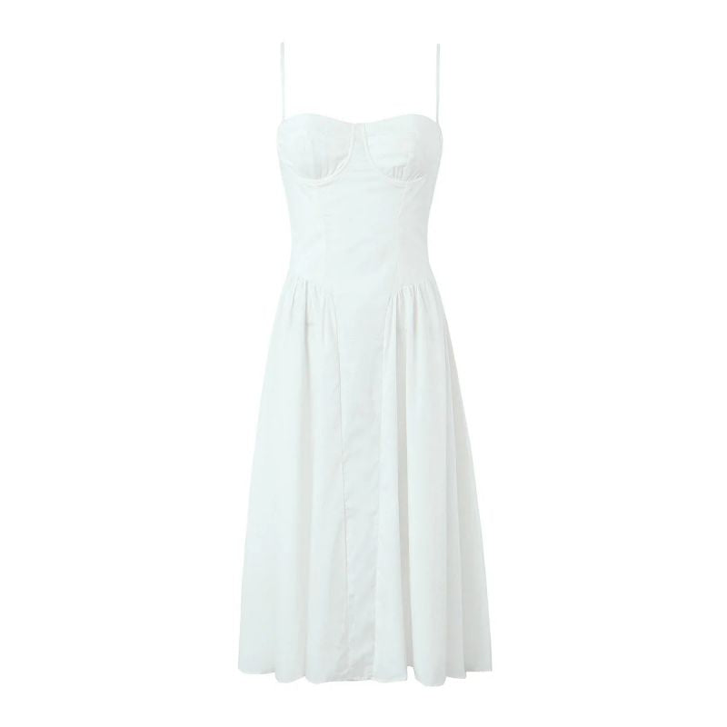 SCARLETT DRESS MIDI BLANCO