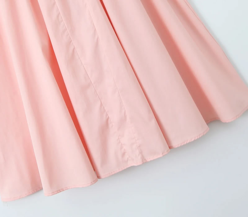 SCARLETT DRESS MIDI ROSA PALO
