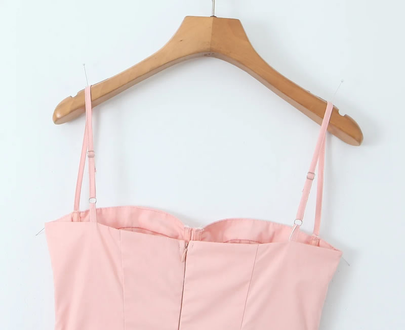SCARLETT DRESS MIDI ROSA PALO