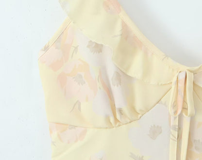 VESTIDO MINI MAGNOLIA BLOOM AMARILLO
