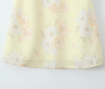 VESTIDO MINI MAGNOLIA BLOOM AMARILLO