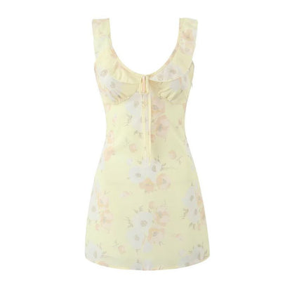 VESTIDO MINI MAGNOLIA BLOOM AMARILLO