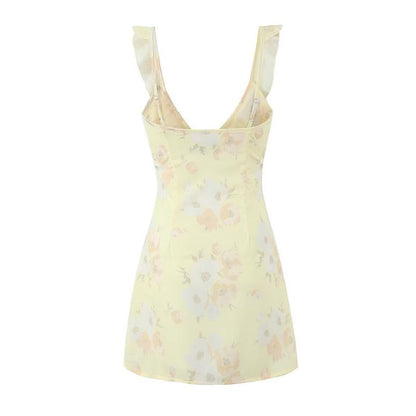 VESTIDO MINI MAGNOLIA BLOOM AMARILLO
