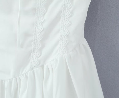 VESTIDO MINI CELESTE CORSET WHITE
