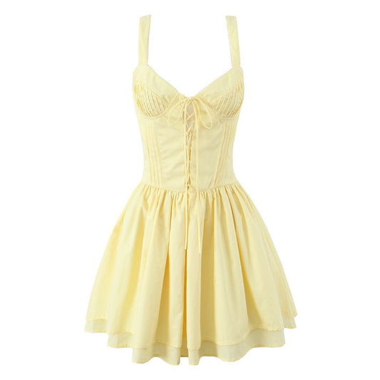 VESTIDO EMILY CORSET AMARILLO