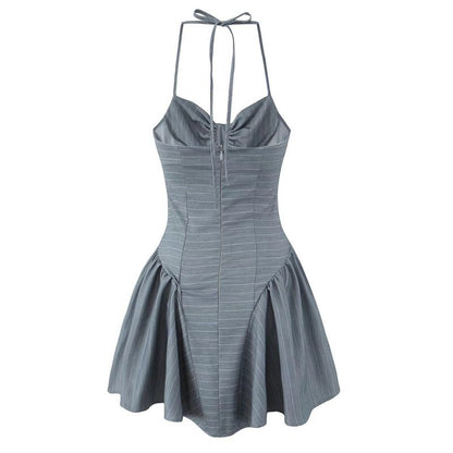 VESTIDO MINI CLARA GRIS