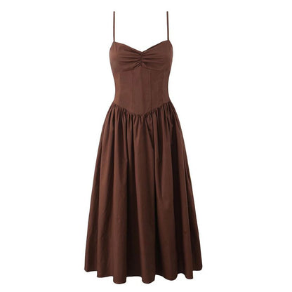 VESTIDO MIDI BEATRIZ CAFÉ