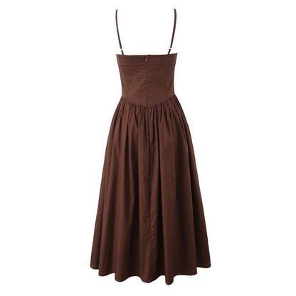 VESTIDO MIDI BEATRIZ CAFÉ