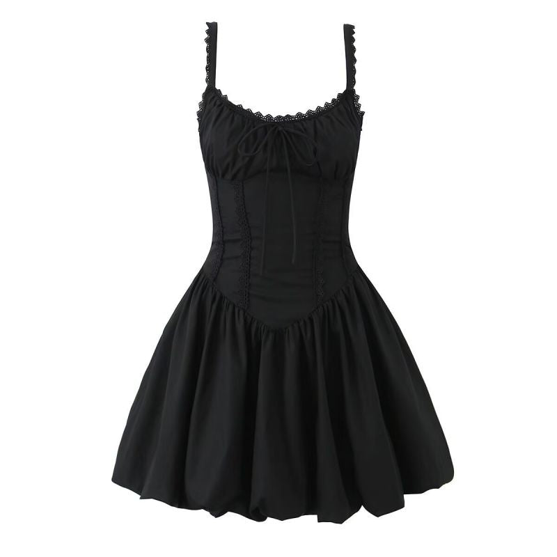 VESTIDO MINI CELESTE CORSET BLACK