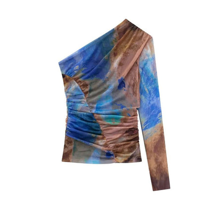 CONJUNTO FALDA + BLUSA ESTAMPADA