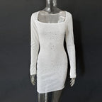 VESTIDO CORTO CON PIEDRAS