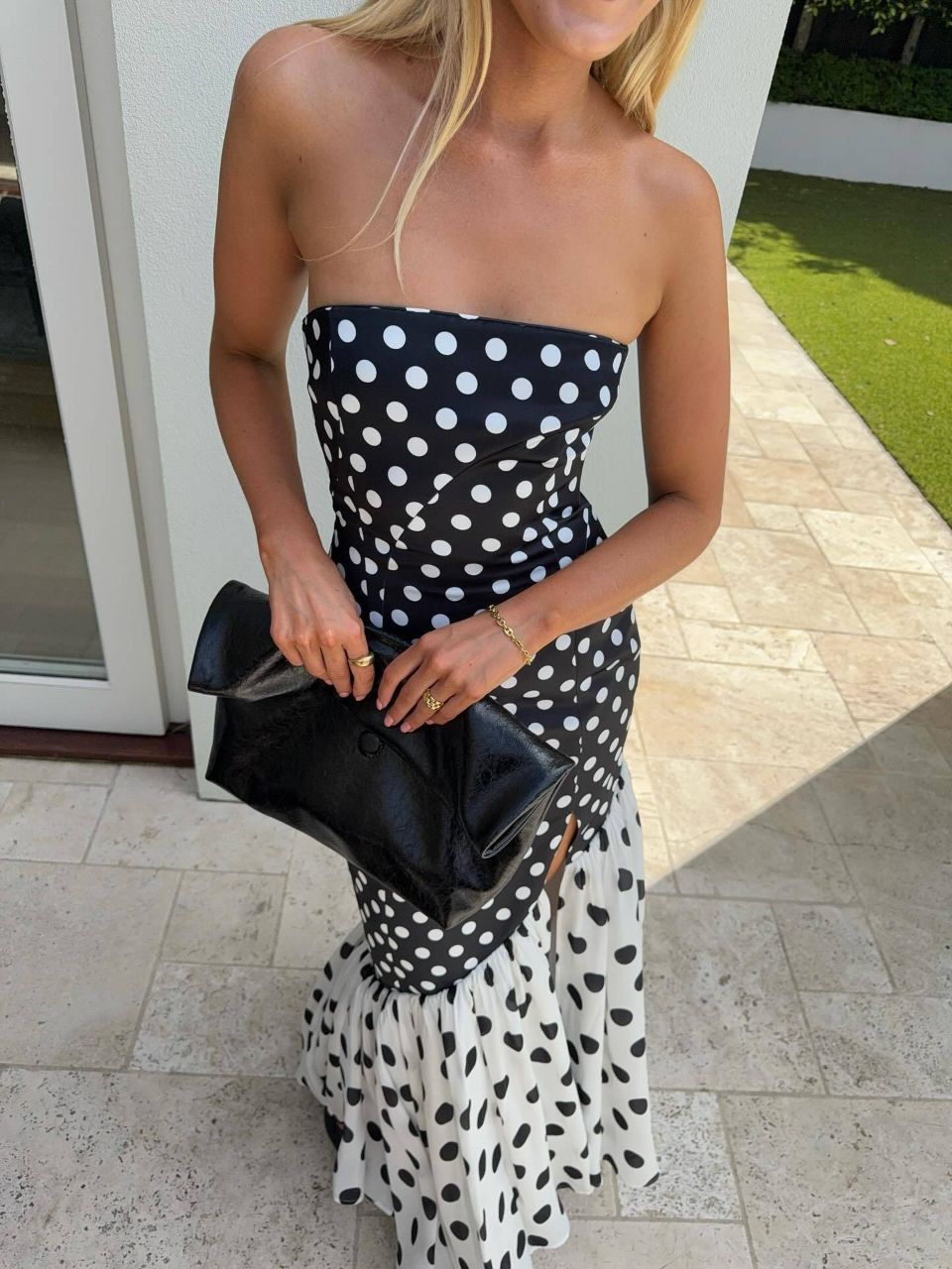 VESTIDO LUNA MAXI POLKA DOT