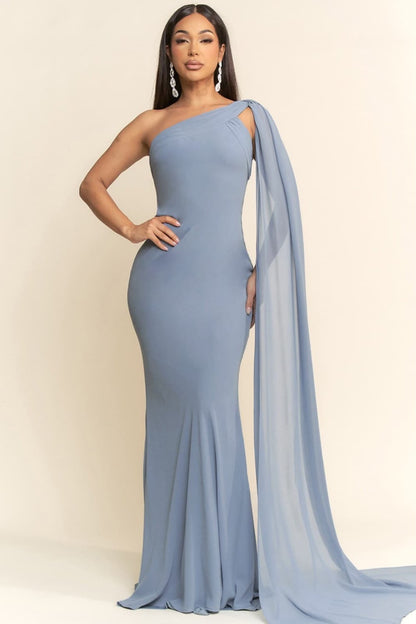 VESTIDO BELLAIRE BABY BLUE MAXI
