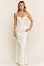 VESTIDO VENECIA CREAM MAXI