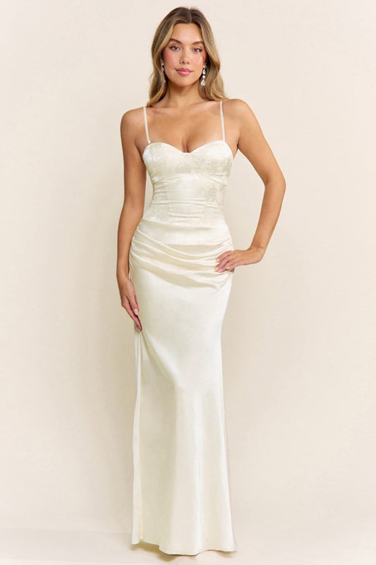 VESTIDO VENECIA COLOR PERLA MAXI
