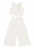 SET CLARISSE BLANCO BLUSA + PANTALÓN