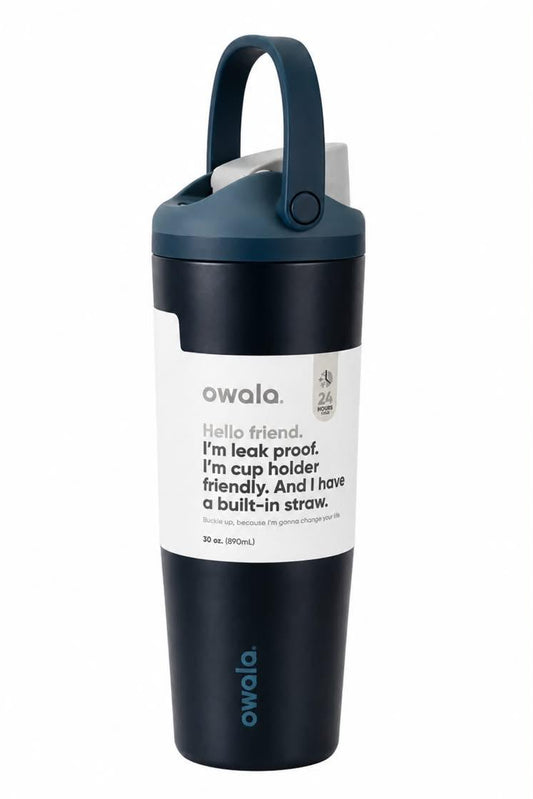 TERMO OWALA NEGRO 30 OZ