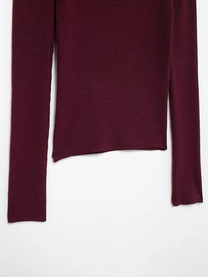 BLUSA A LOS HOMBROS BURGUNDY