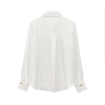 CAMISA BLANCA SATIN SILVIA