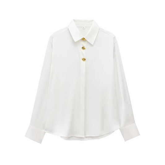 CAMISA BLANCA SATIN SILVIA