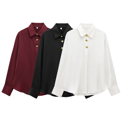 CAMISA BLANCA SATIN SILVIA
