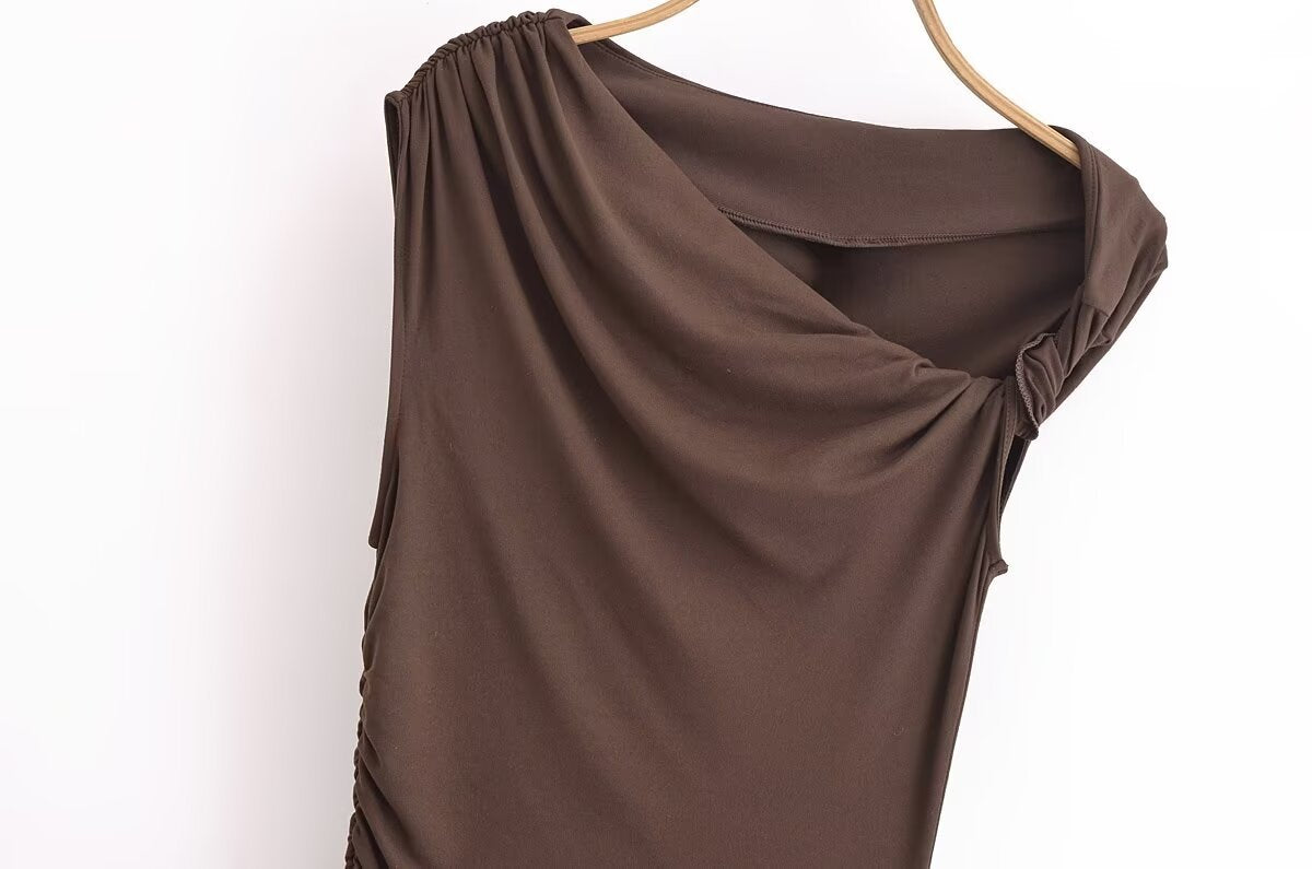 VESTIDO CAFÉ MIDI KYLIE