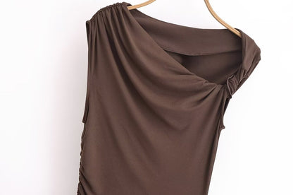VESTIDO CAFÉ MIDI KYLIE