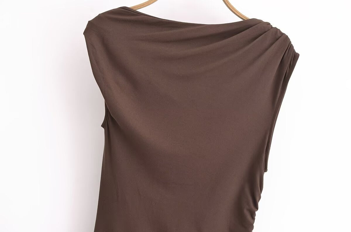 VESTIDO CAFÉ MIDI KYLIE