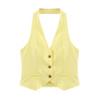 CONJUNTO IVY YELLOW CHALECO + PANTALÓN